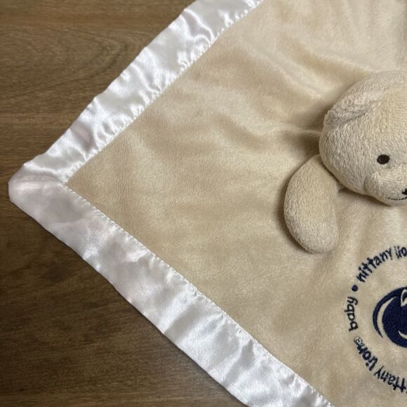 Penn State Nittany Lions Lovey Plush Baby Security Teddy Bear Blanket Blankie - Picture 6 of 16